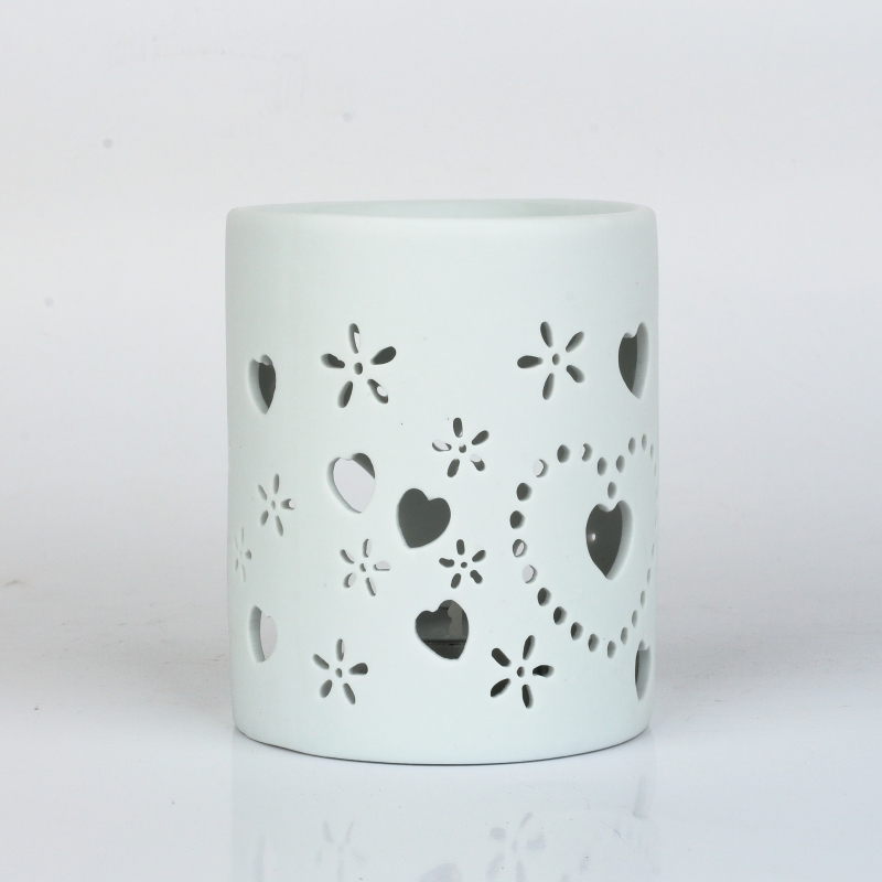 Aromalampa bílá 8,5x10x8,5cm