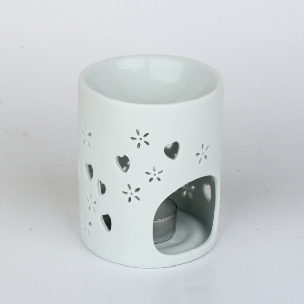 Aromalampa bílá 8,5x10x8,5cm