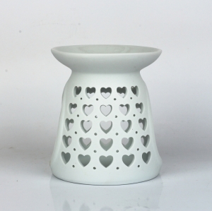 Aromalampa keramická se srdíčky 