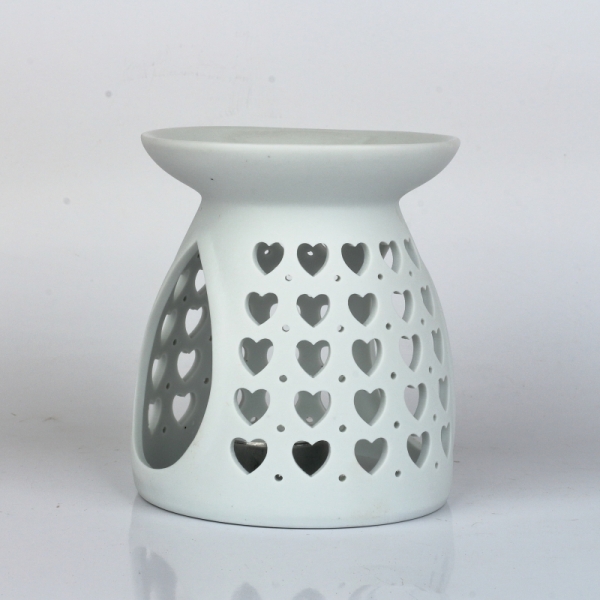 Aromalampa keramická se srdíčky
