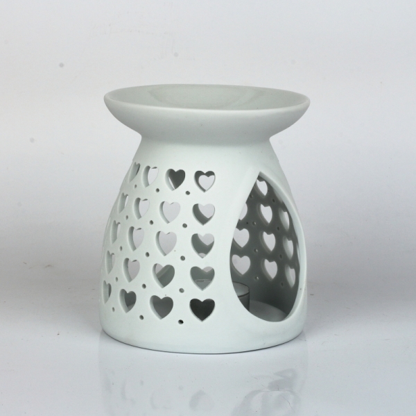 Aromalampa keramická se srdíčky