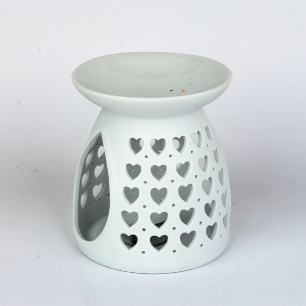 Aromalampa keramická se srdíčky