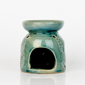 Aromalampa keramická zelená 11x9cm