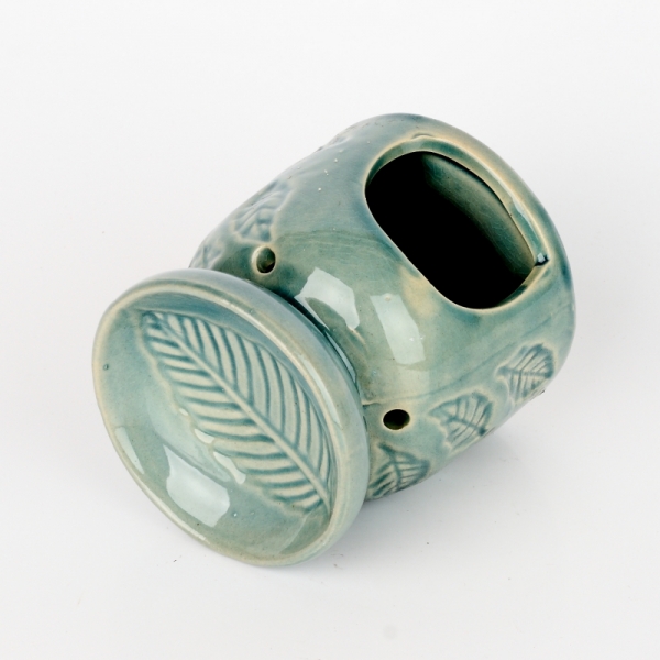 Aromalampa keramická zelená 11x9cm