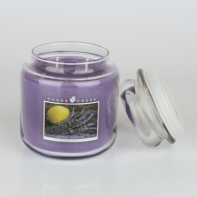 Aromatická svíčka v dóze citrusová levandule Goose Creek 450g