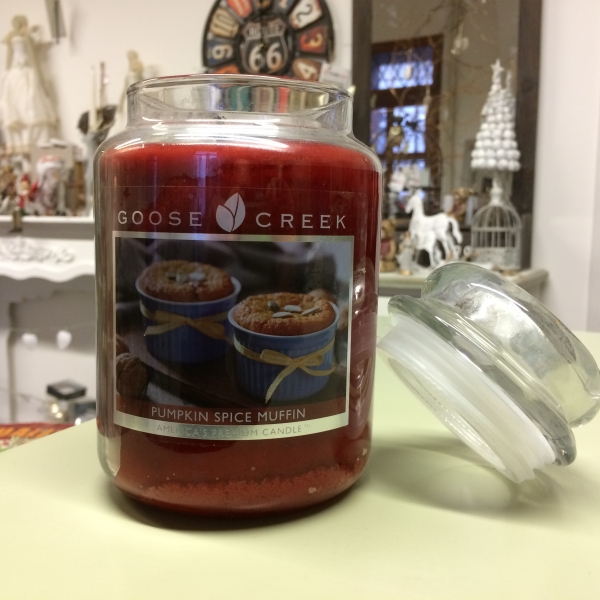 Aromatická svíčka ve skle dýňový kořeněný muffin Goose Creek 680g