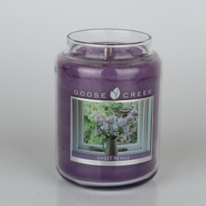 Aromatická svíčka ve skle sladké lístky Goose Creek 680g