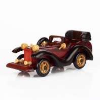 Autíčko celodřevěné se dřevěným volantem