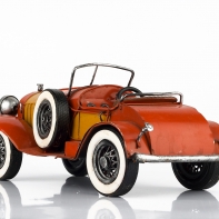 Autíčko retro železné červené 26x14x12cm