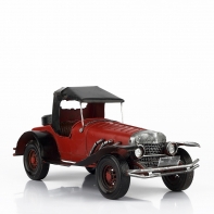 Autíčko retro železné červené 28x14x13cm