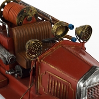 Autíčko retro železné červené 30x14x16cm