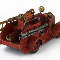 Autíčko retro železné červené 30x14x16cm