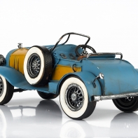 Autíčko retro železné modré 26x14x12cm