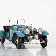 Autíčko retro železné světle modré 23,5x8x10,5cm