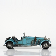 Autíčko retro železné světle modré 23,5x8x10,5cm