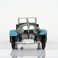 Autíčko retro železné světle modré 23,5x8x10,5cm