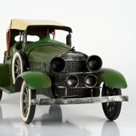 Autíčko retro železné zelené 34x14x15cm