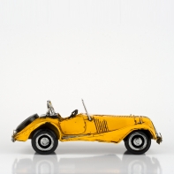 Autíčko retro železné žluté 30x11x14cm