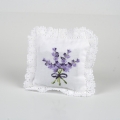 Bavlněný polštářek  s motivem levandule 12x12cm