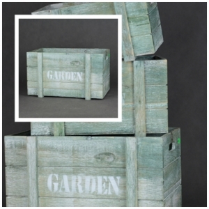 Bedýnky na zahradu zelené sada 2ks 28/33cm