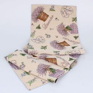 Běhoun s motivem levandule Lavender 139x33cm