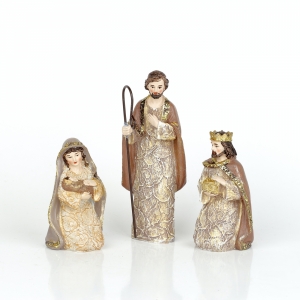 Betlém hnědá/zlatá