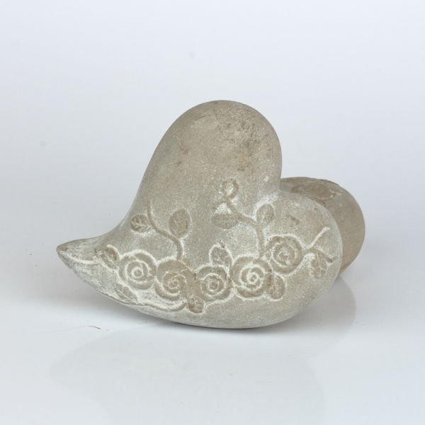 Betonová dekorace srdce 12x12cm