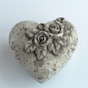 Betonové srdce Věčná láska 13cm 