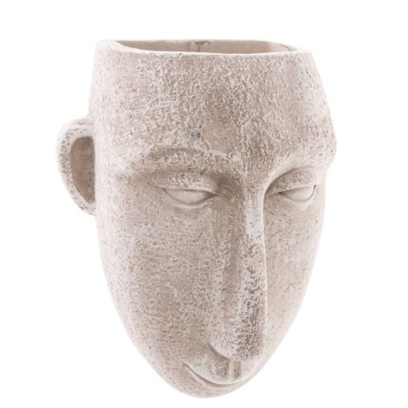 Betonový květináč hlava 15×18,5×10 cm