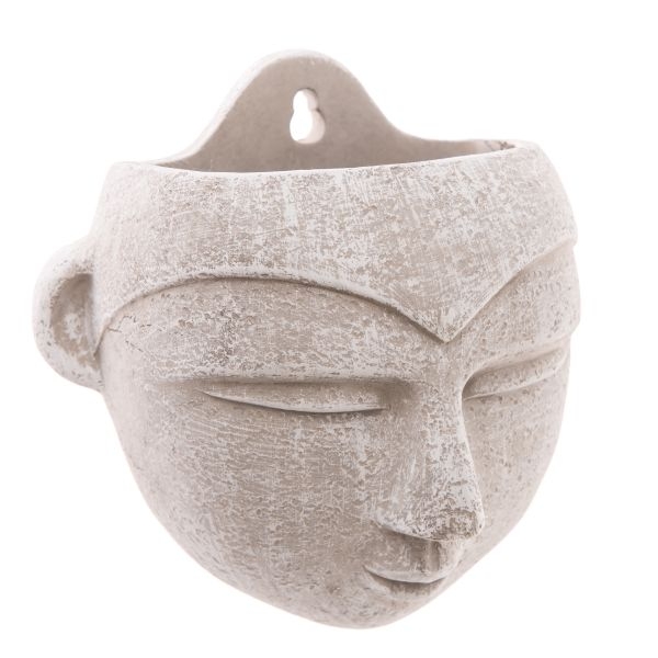 Betonový květináč hlava 17x16×10 cm