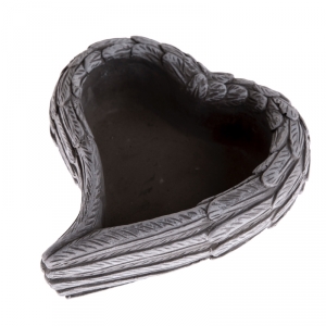 Betonový květináč srdce