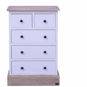 Bílá komoda s šuplíky 3+2 51x74x30cm