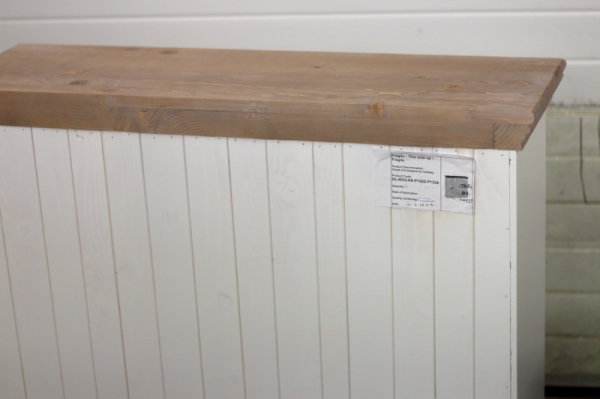 Bílá venkovská komoda s šuplíky 2+3 100x90x30cm