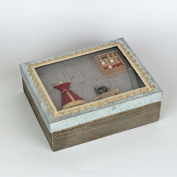 Box na šicí potřeby 24,5x20x8cm