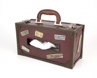 Box na ubrousky kufr 25x13,5x11cm