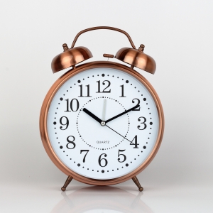 Bronzové stolní hodiny / budík 23x8x30cm