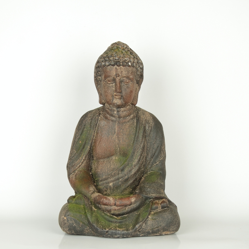 Buddha dekorace venkovní - mechový povrch 41cm