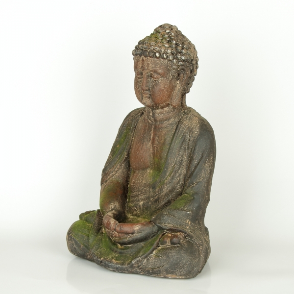 Buddha dekorace venkovní - mechový povrch 41cm