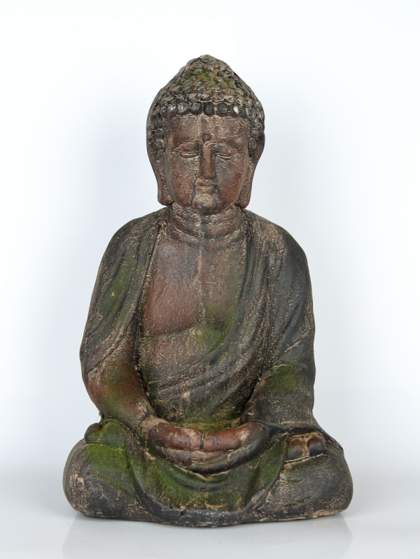 Buddha dekorace venkovní - mechový povrch 41cm