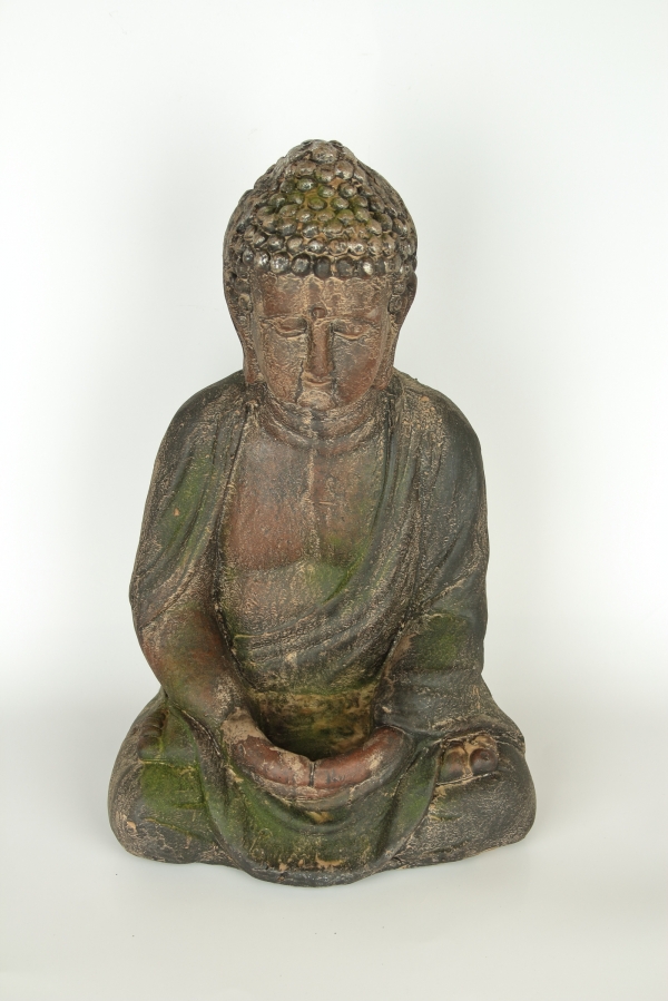 Buddha dekorace venkovní - mechový povrch 41cm