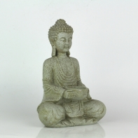 Buddha se svícnem šedý 27cm