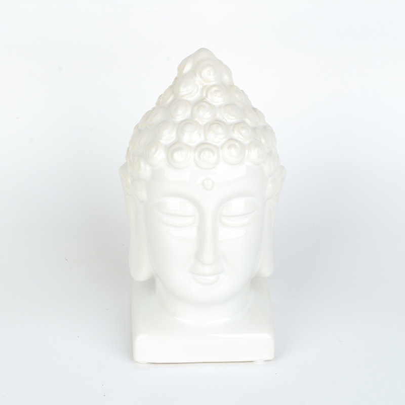 Buddha socha bílá 20 cm