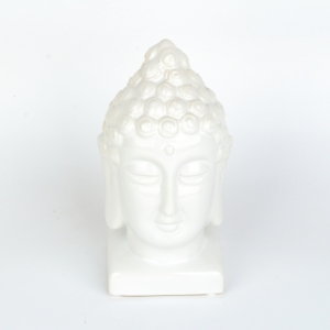 Buddha socha bílá 20 cm