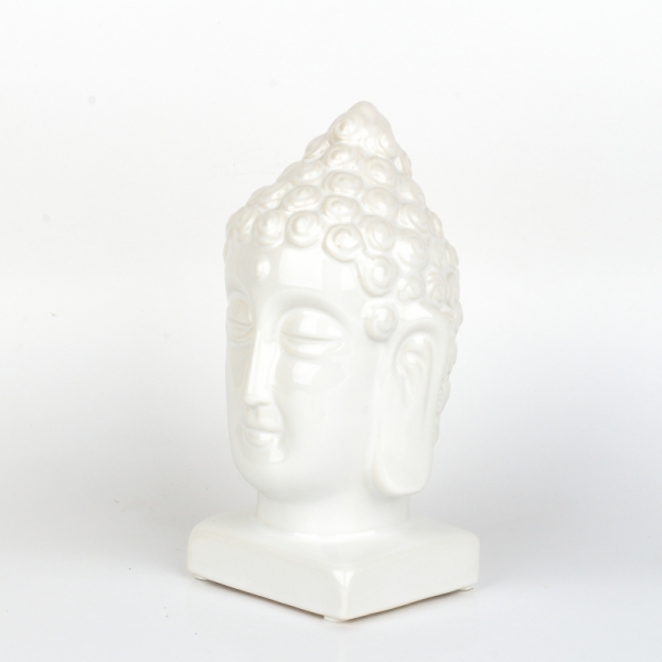Buddha socha bílá 20 cm