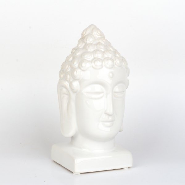 Buddha socha bílá 20 cm