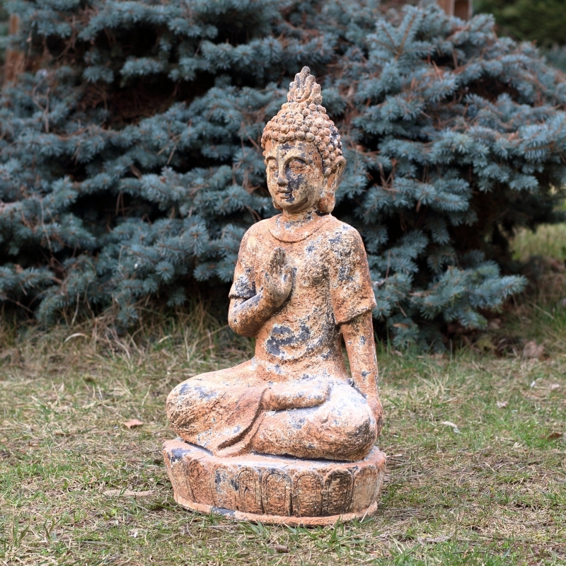 Buddha socha ruka na prsou 53cm
