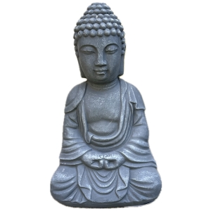Buddha soška beton 10×20×13cm