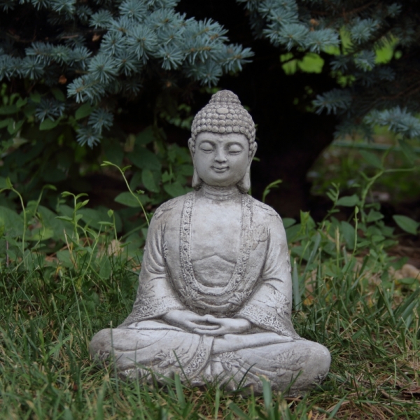 Buddha soška betonová 21cm