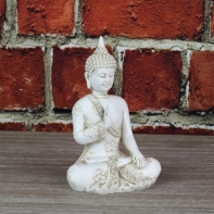 Buddha soška bílá 17cm