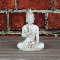 Buddha soška bílá 17cm